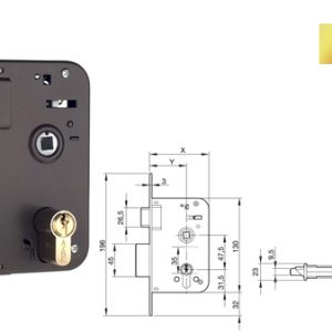 AZBE-CERRADURA  800-70 HL (B85X40MM) hover