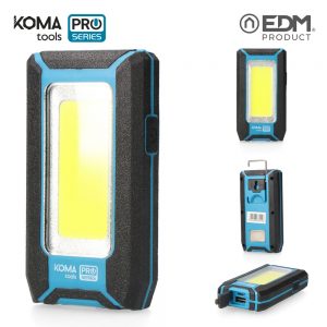 EDM-LINTERNA COB 500LM 8W BATERIA RECARGABLE 3400mAH POWERBANK