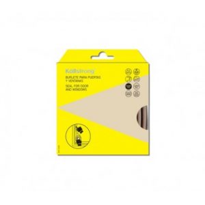 BURLETE PUERTA/VENTANA TIPO «E» ADHESIVO 9X4MM 6MTS BLANCO