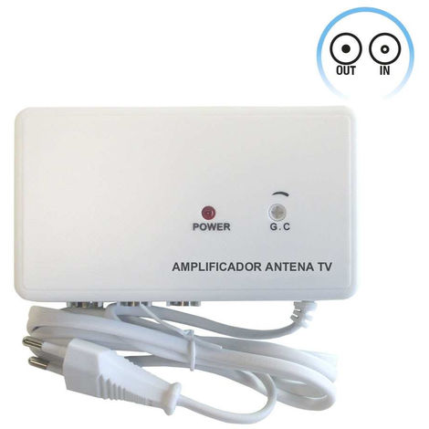ACTV043. Amplificador interior de antena TV 1E:2S - Tecnoteca