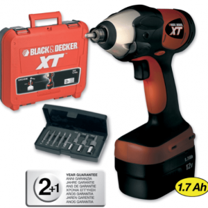 BLACK & DECKER ATORNILLADOR DE IMPACTO XTC121K SEMIPROFESIONAL