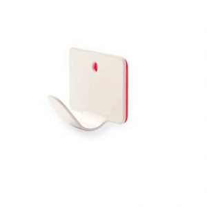 PERCHA PEQUEÑA ALTO IMPACTO 40X30MM 2UND LACADA BLANCA