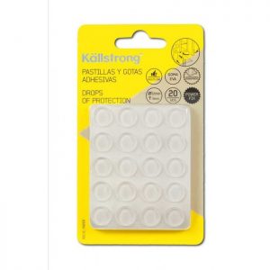 GOTAS PROTECTORAS ADHESIVAS 20UND 12X3MM TRANSPARENTES