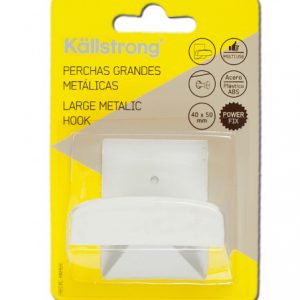PERCHA GRANDE BLANCO INOX ADHESIVO hover