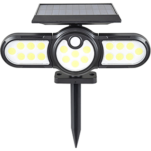 HEPOLUZ FOCO LED 6W C/PICA SOLAR C/SENSOR 3-FUNCIONES hover