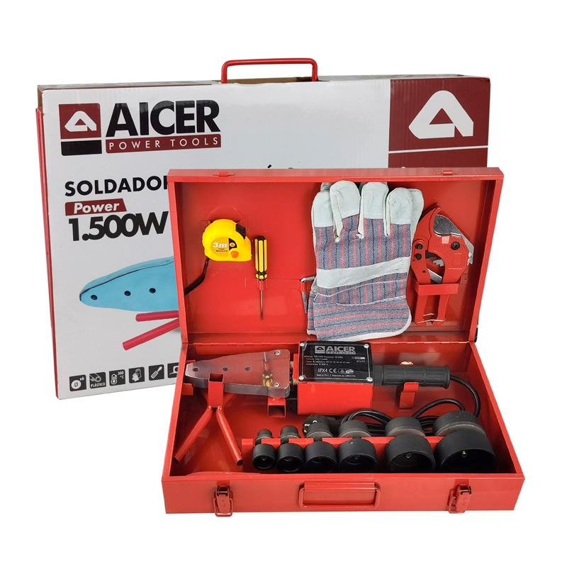 AICER SOLDADOR DE TUBERIAS PPR TERMOFUSION 1.500W hover