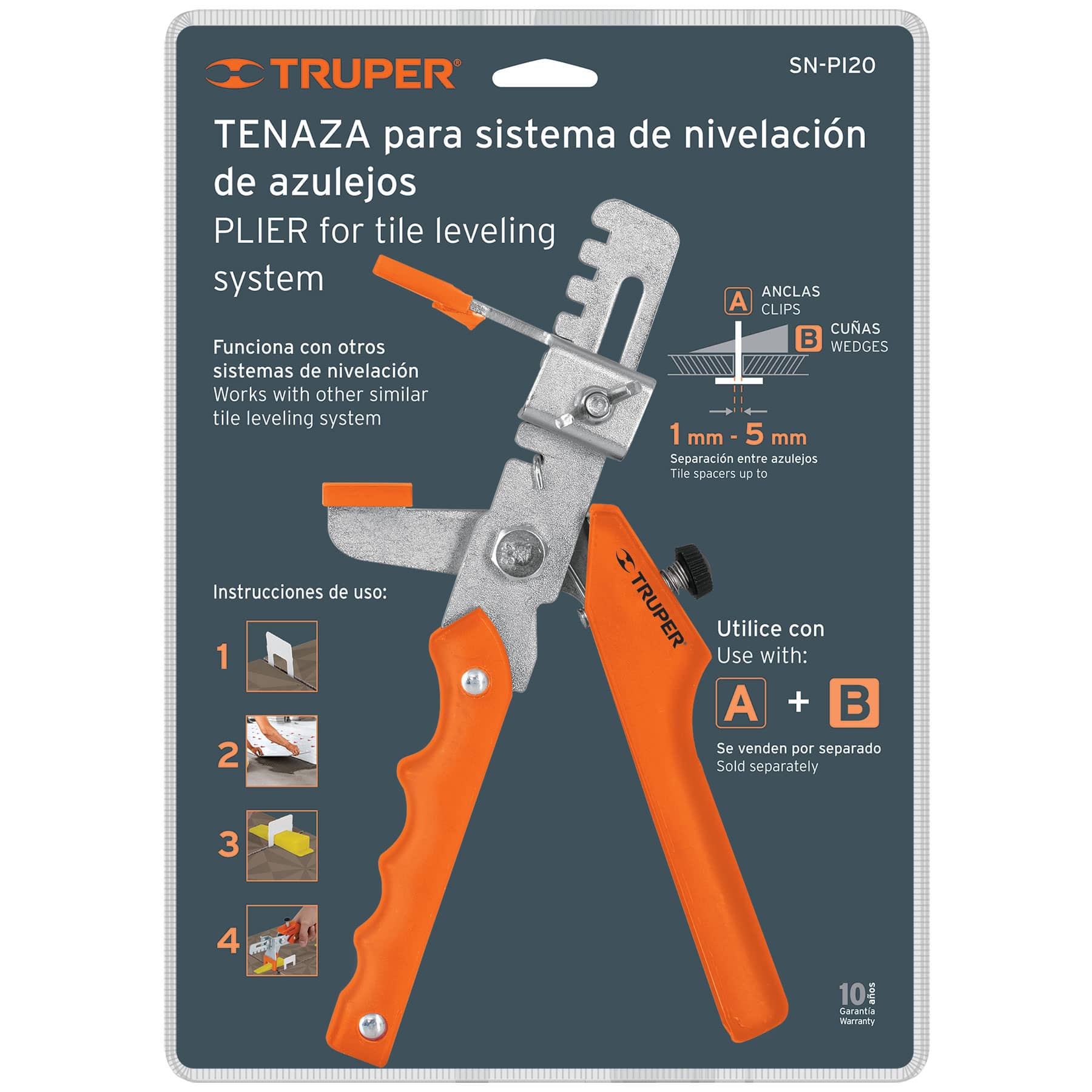 TRUPER TENAZA NIVELACION DE AZULEJOS hover