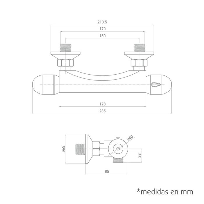 ARTIC – GRIFO TERMOSTATICO DUCHA INF. hover