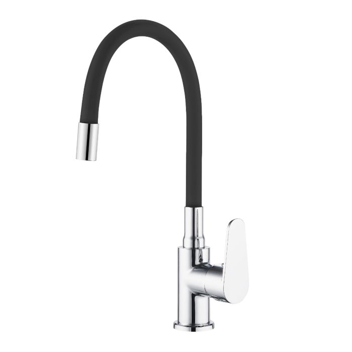 ARTIC – MONOMANDO JAVA FREGADERO GOMA NEGRO (CAÑO FLEXIBLE)