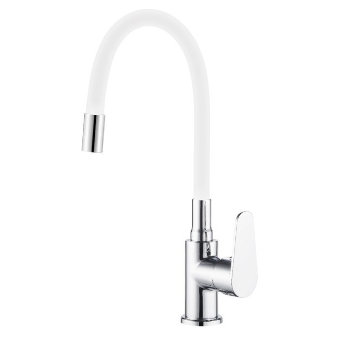 ARTIC – MONOMANDO JAVA FREGADERO GOMA BLANCO (CAÑO FLEXIBLE)
