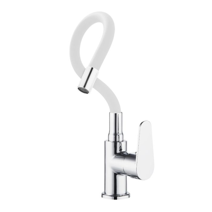 ARTIC – MONOMANDO JAVA FREGADERO GOMA BLANCO (CAÑO FLEXIBLE) hover