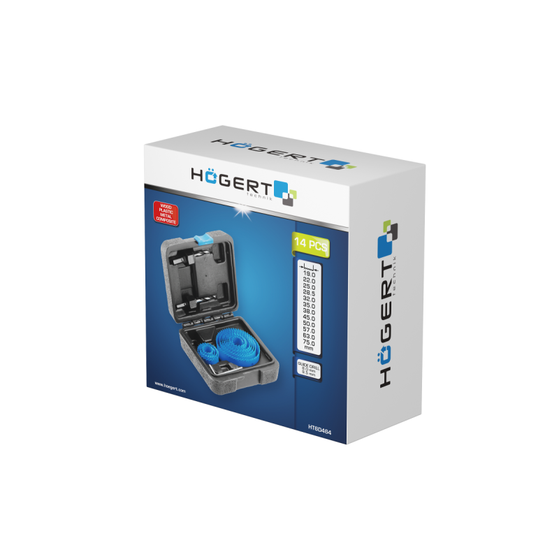 HOGERT JUEGO CORONAS BIMETAL Ø19-75MM 14PZS