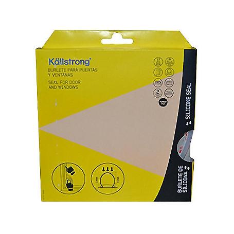 BURLETE DE SILICONA PUERTA/VENTANA TRANSPARENTE 9X7MM 2X3MTS hover