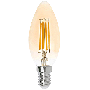 HEPOLUZ BOMBILLA LED FILAMENTO 6W E14 3000K