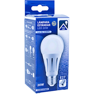 HEPOLUZ BOMBILLA LED 20W E27 6000ºK 2180LUMEN hover