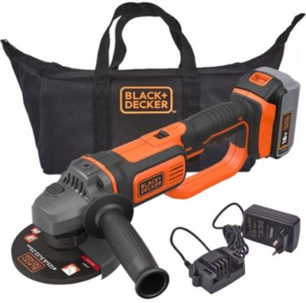 BLACK+DECKER BCG720M1 AMOLADORA 18V 125MM 4.0AH + BOLSA TRANSPORTE