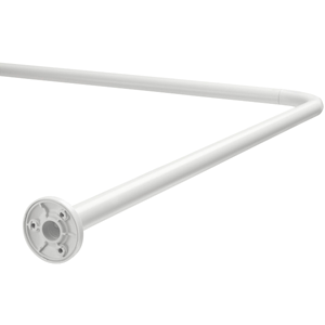 BARRA CORTINERO DUCHA CURVA 22MM 90X90CM BLANCA